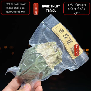 5 búp Trà shan tuyết cổ thụ 1 tôm 1 lá ướp sen trắng cổ Huế 1 búp 12gr trà