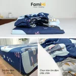 Bộ ga gối 1m4x2m 1m4x1m9 cho bé gái bé trai Cotton Satin FamiHi cao cấp, họa tiết trẻ em đẹp 100% cotton sợi tự nhiên. — ảnh 3