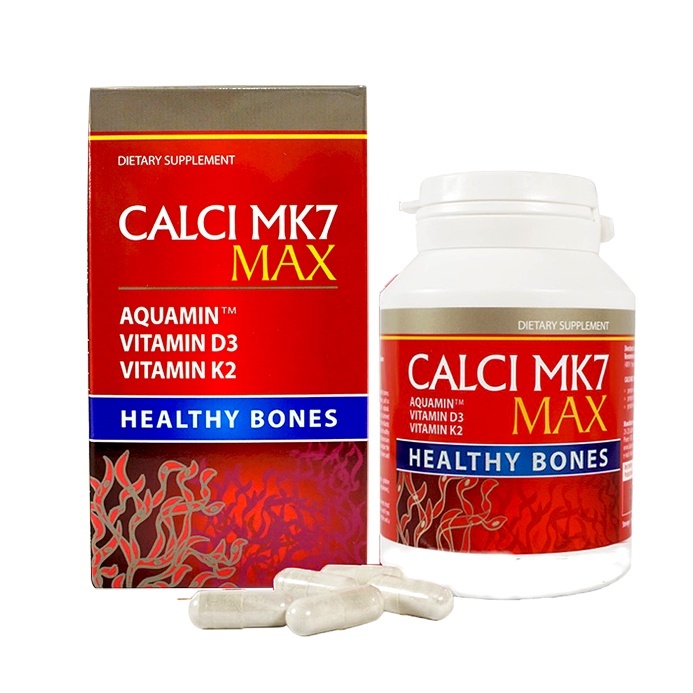 [Combo 3 Hộp ]Canxi MK7 Max - Giúp Xương Chắc Khỏe, Hỗ Trợ Phát Triển Chiều Cao Cho Trẻ Hộp 60 Viên