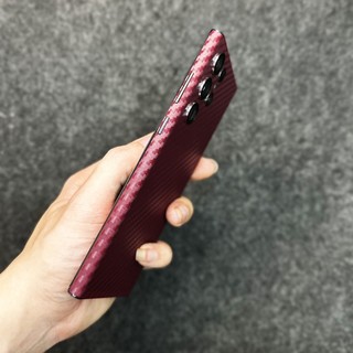 Miếng dán carbon đỏ full lưng viền Samsung Galaxy S26 Ultra / S25 Ultra / S24 Ultra / S23 Ultra / S22 Ultra