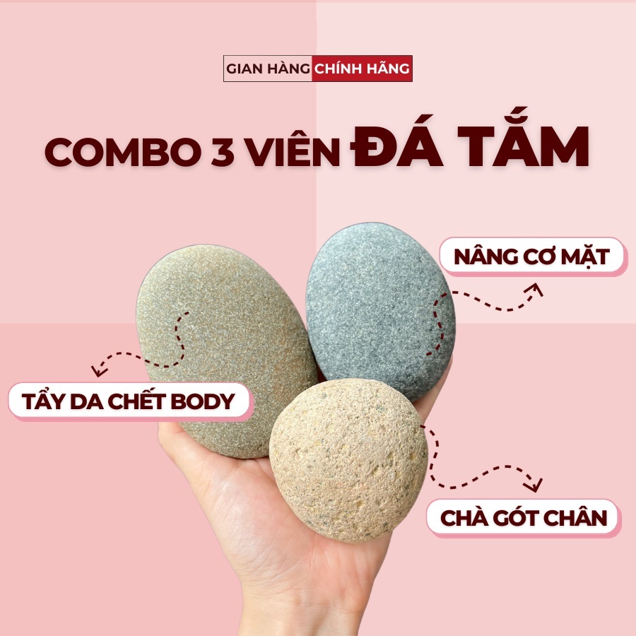 Đá Cuội Tự Nhiên Tẩy Tế Bào Chết - CANH NÔNG Dùng Tắm Kì Ghét Hoặc Tranh Trí Sân Vườn