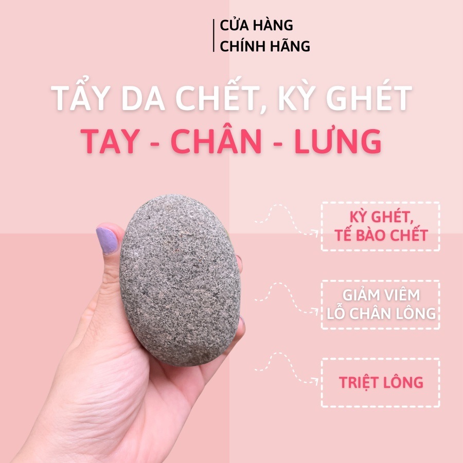 Đá Cuội Tự Nhiên Tẩy Tế Bào Chết - CANH NÔNG Dùng Tắm Kì Ghét Hoặc Tranh Trí Sân Vườn