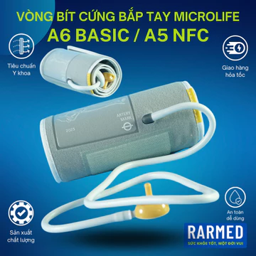 Phụ kiện vòng bít cứng máy đo huyết áp Microlife A6 Basic / A5 NFC bắp tay - 3G