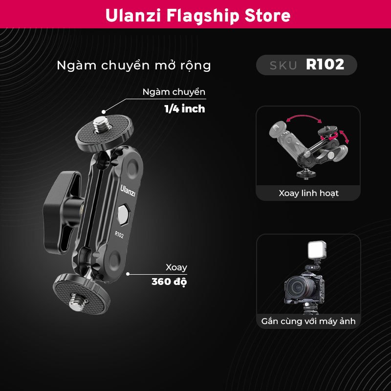 Ulanzi R102 Double Ball Head & 1/4'' Screw | Shopee Việt Nam