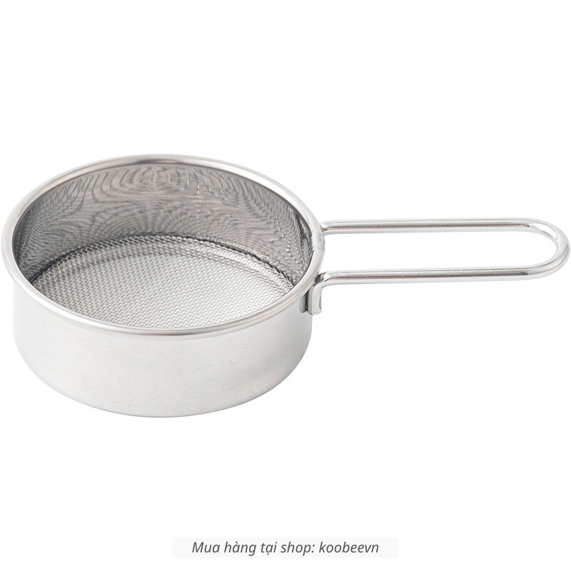 Dụng Cụ Rây Bột Inox Thành Cao KOOBEE Có Tay Cầm Làm Bánh Vắt Chanh Rây Cafe Cacao Matcha | 049