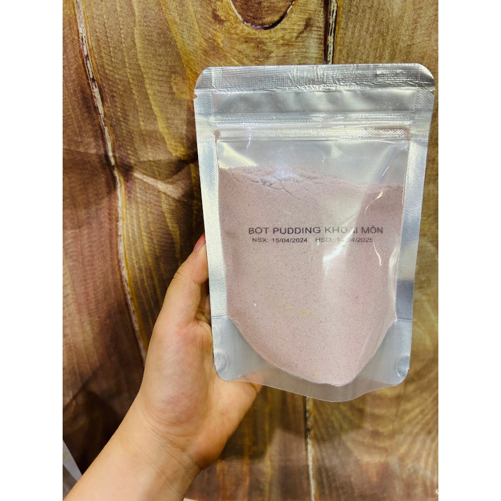 Bột thạch pudding hương khoai môn gói 100gr dùng thử