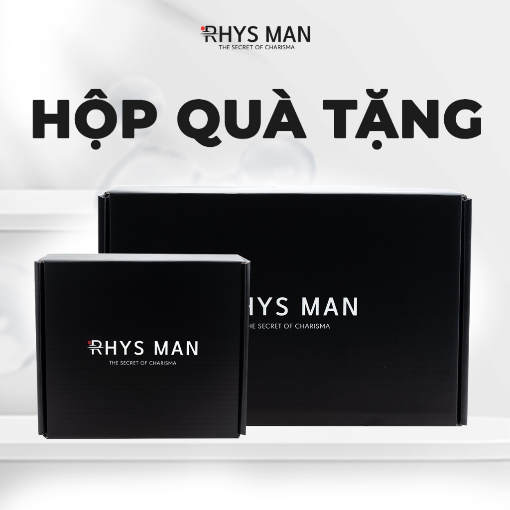 Ảnh Hộp Quà Tặng RHYS MAN Đựng Quà Sinh Nhật Màu Đen Sang Trọng 1