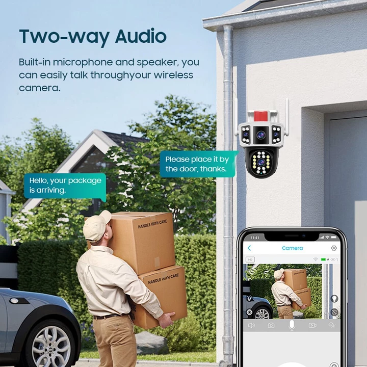 Camera Wifi Không Dây Yoosee 4 Mắt Xem 3 Màn Hình Cùng Lúc Camera HD 9.0MP PTZ WiFi 4K - BẢO HÀNH 12 THÁNG – 7