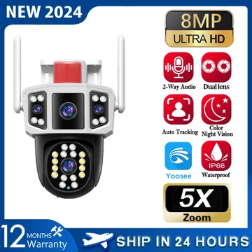 [ New ] Camera Wifi Không Dây Yoosee 4 Mắt Xem 3 Màn Hình Cùng Lúc Camera HD 9.0MP PTZ WiFi 4K - BẢO HÀNH 12 THÁNG
