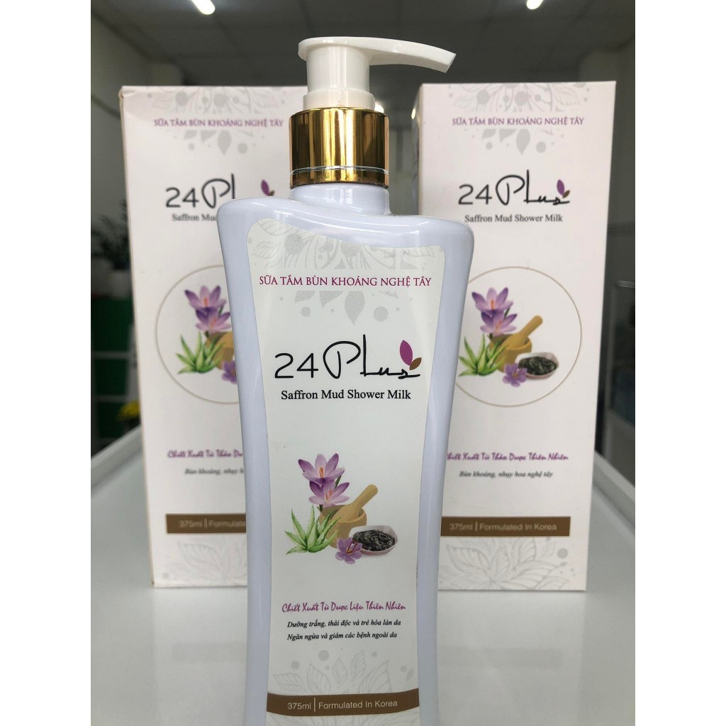 Sữa tắm bùn khoáng nghệ tây 24Plus 375ml. TRẺ HÓA LÀN DAN