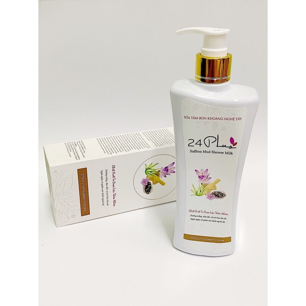 Sữa tắm bùn khoáng nghệ tây 24Plus 375ml. TRẺ HÓA LÀN DAN