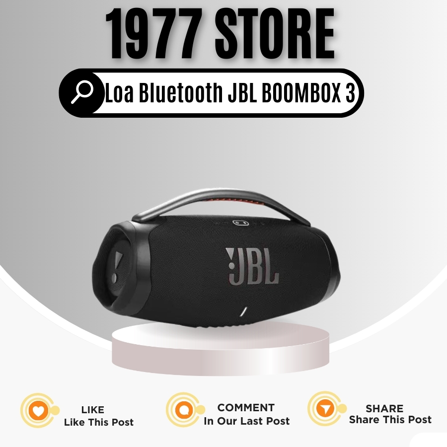 Loa Bluetooth JBL BOOMBOX 3 CÔNG SUẤT 60W - Có LED - Bass Mạnh Âm Thanh ...