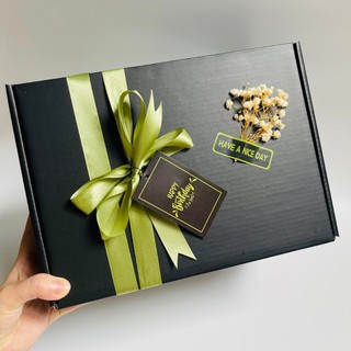 (TẶNG RƠM) Hộp Đen vintage kích thước 28*20*12cm sang trọng, sáng tạo làm quà sinh nhật, valentien, quà tặng