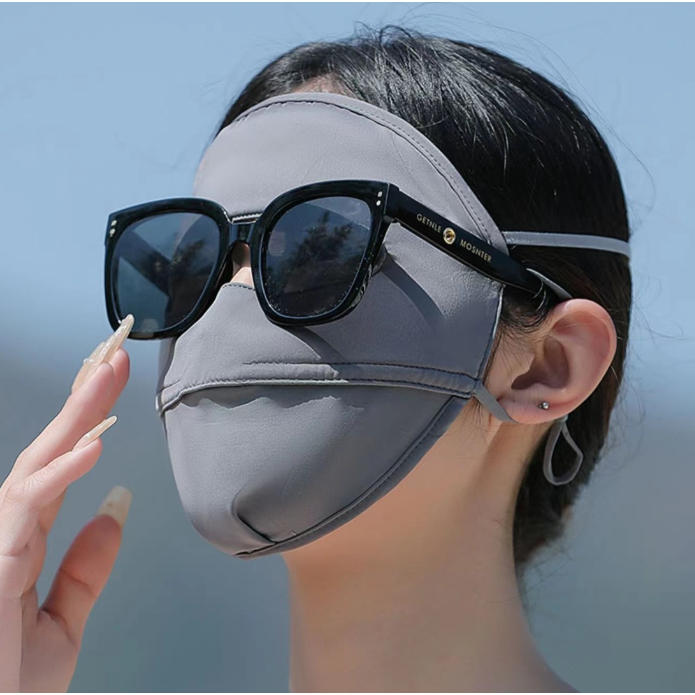 Khẩu trang toàn mặt chống 99% tia UV, khẩu trang ninjia hai lớp chống nắng UPF 50+