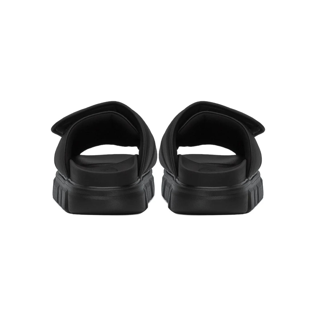 Ảnh Dép Nam Nữ Tăng Chiều Cao THE LARVA WOLF SLIDE SANDAL - FULL BLACK 3