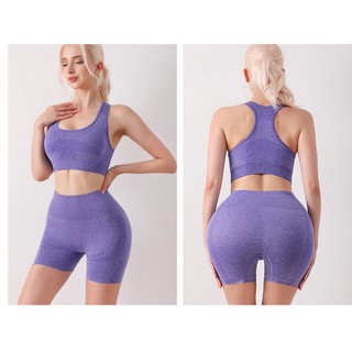 [B01]Bộ quần áo tập gym yoga nữ - áo sát nách thoáng mát, quần short tôn dáng nâng mông thon gọn