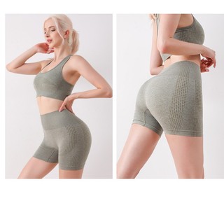[B01]Bộ quần áo tập gym yoga nữ - áo sát nách thoáng mát, quần short tôn dáng nâng mông thon gọn