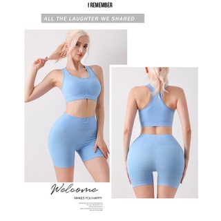 [B01]Bộ quần áo tập gym yoga nữ - áo sát nách thoáng mát, quần short tôn dáng nâng mông thon gọn