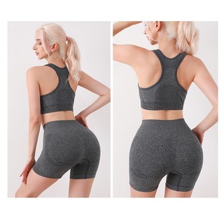 [B01]Bộ quần áo tập gym yoga nữ - áo sát nách thoáng mát, quần short tôn dáng nâng mông thon gọn
