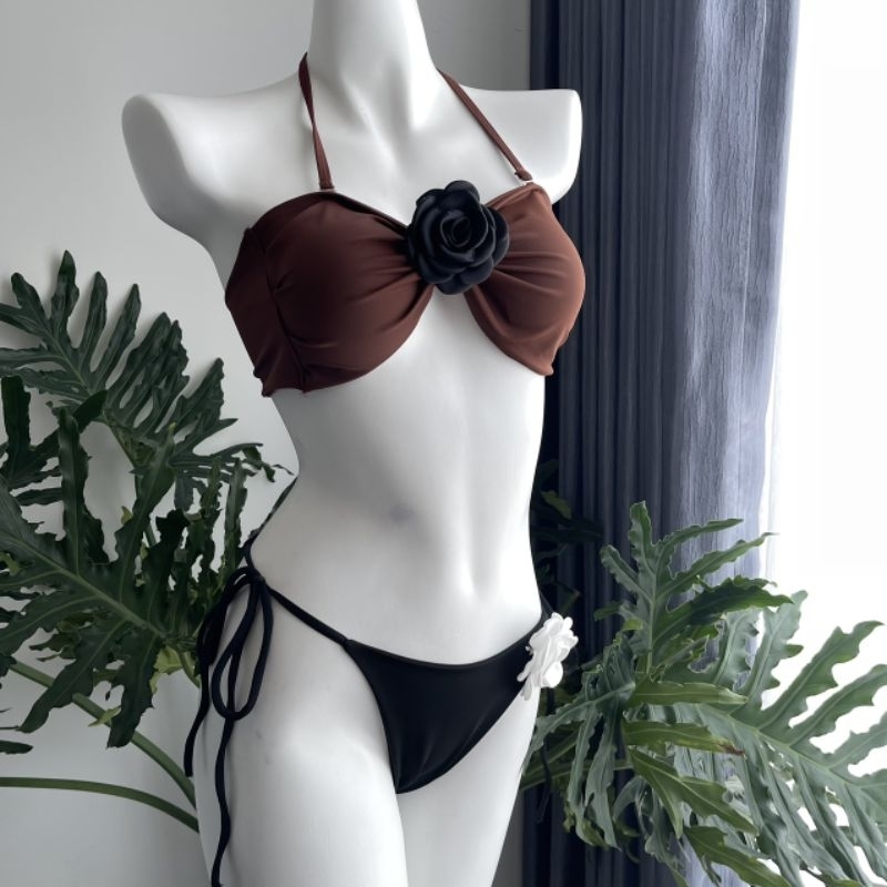 Bikini 2 Mảnh Phối Hoa Hot Nhất Hiện Nay – Đồ Bơi Xinh Xắn