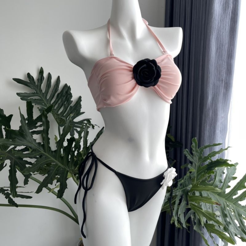 Bikini 2 Mảnh Phối Hoa Hot Nhất Hiện Nay – Đồ Bơi Xinh Xắn