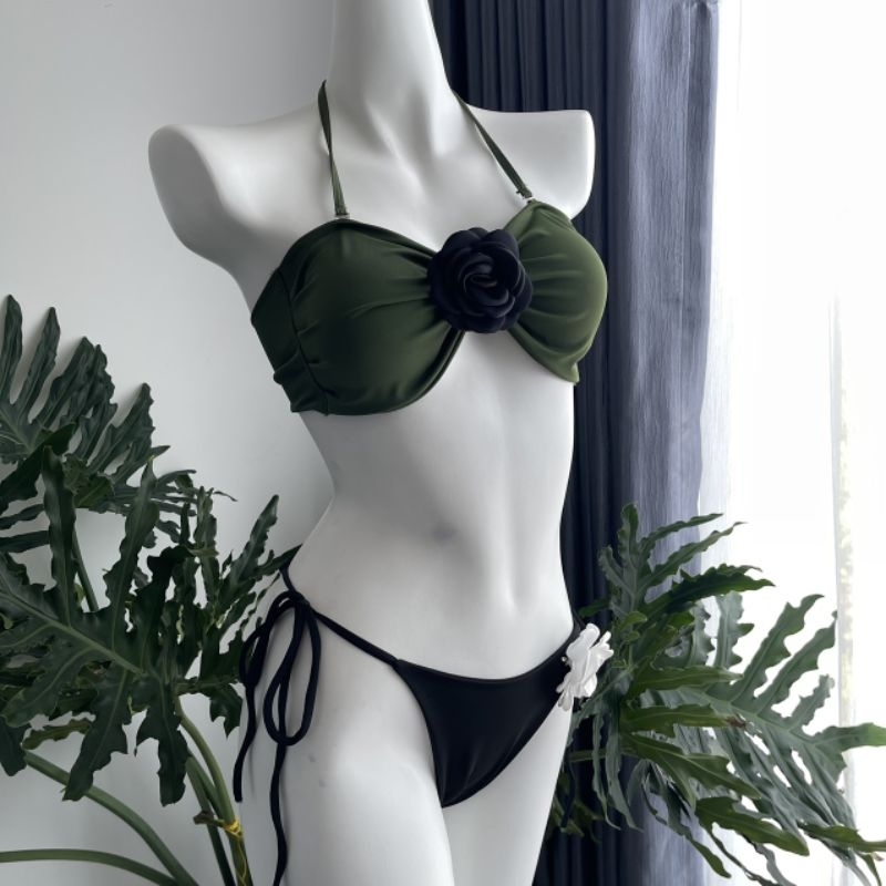 Bikini 2 Mảnh Phối Hoa Hot Nhất Hiện Nay – Đồ Bơi Xinh Xắn