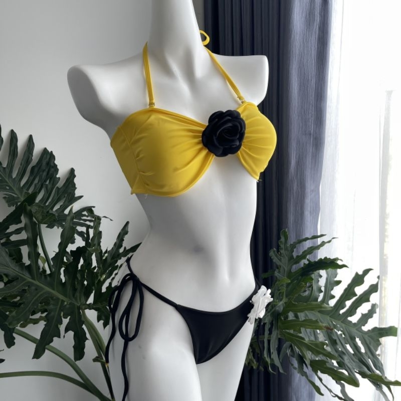 Bikini 2 Mảnh Phối Hoa Hot Nhất Hiện Nay – Đồ Bơi Xinh Xắn