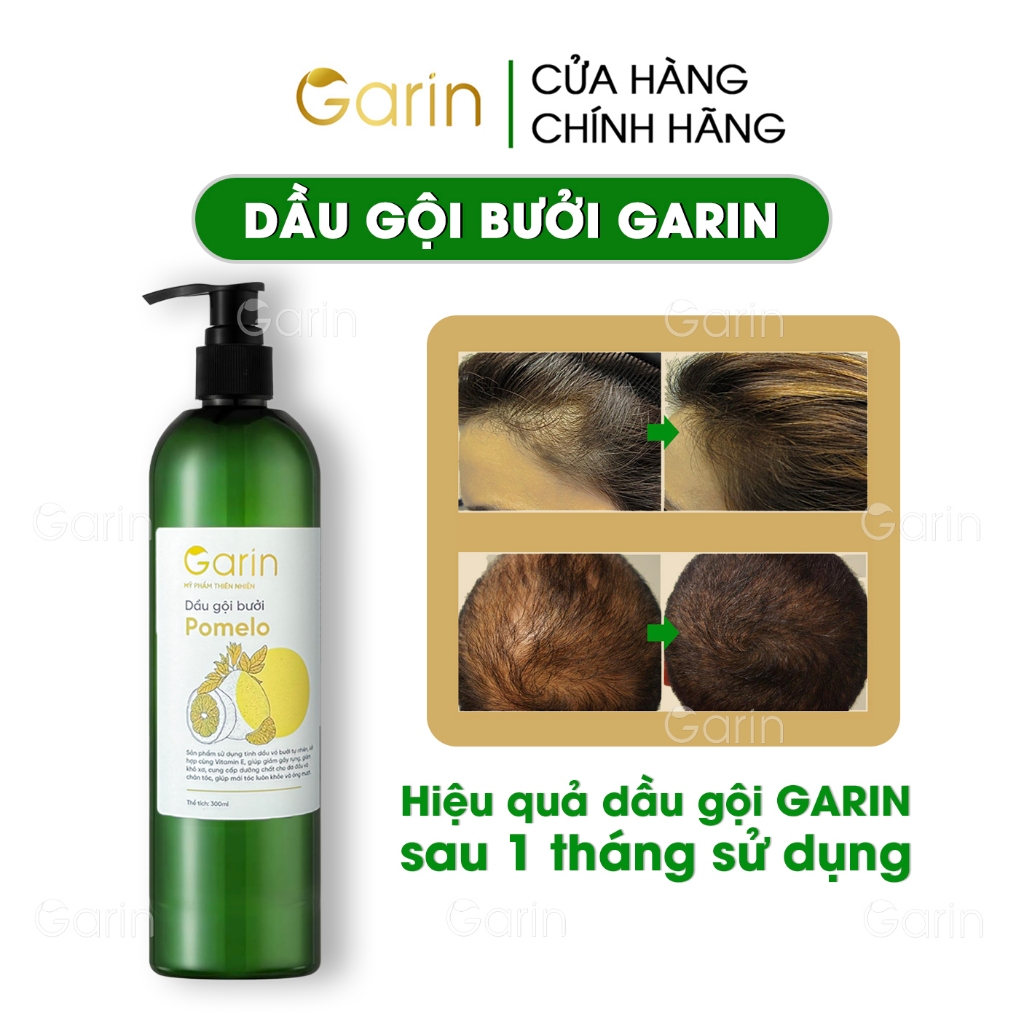 Ảnh Dầu gội bưởi kích mọc tóc pomelo Garin 300ml làm sạch tóc và da đầu giảm rụng dưỡng tóc chắc khỏe 1