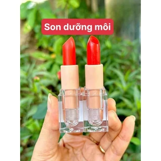 Hộp Thỏi Son Dưỡng Collagen [Đỏ Cam] Dưỡng Môi Sau Xăm Kích Màu Môi Giúp Môi Hồng Tươi Tắc Dùng Cho Mẹ Bầu