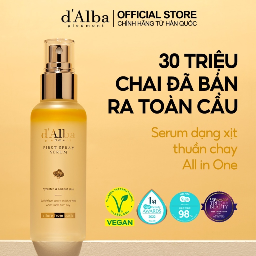 Serum dạng xịt khoáng d Alba căng bóng da First Spray Serum 50ml Vital Spray Serum 50ml 100ml