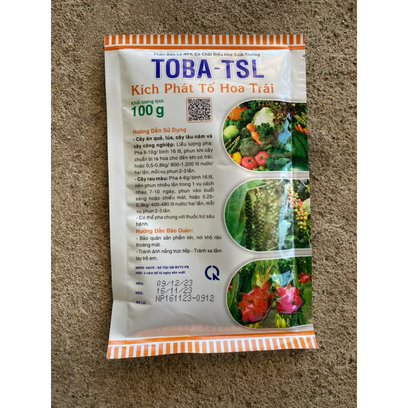 Kich phát tố TSL Toba 100gr (chính hãng)