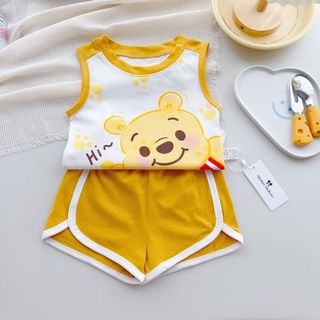 Bộ Ba Lỗ Chất Liệu Cotton Mềm Mại Họa Tiết Hoạt Hình Dễ Thương Đáng Yêu Cho Bé Trai Bé Gái (QA03)