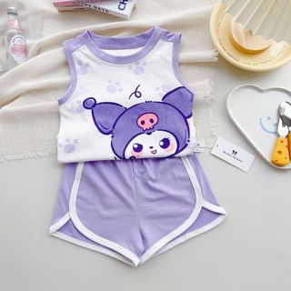 Bộ Ba Lỗ Chất Liệu Cotton Mềm Mại Họa Tiết Hoạt Hình Dễ Thương Đáng Yêu Cho Bé Trai Bé Gái (QA03)