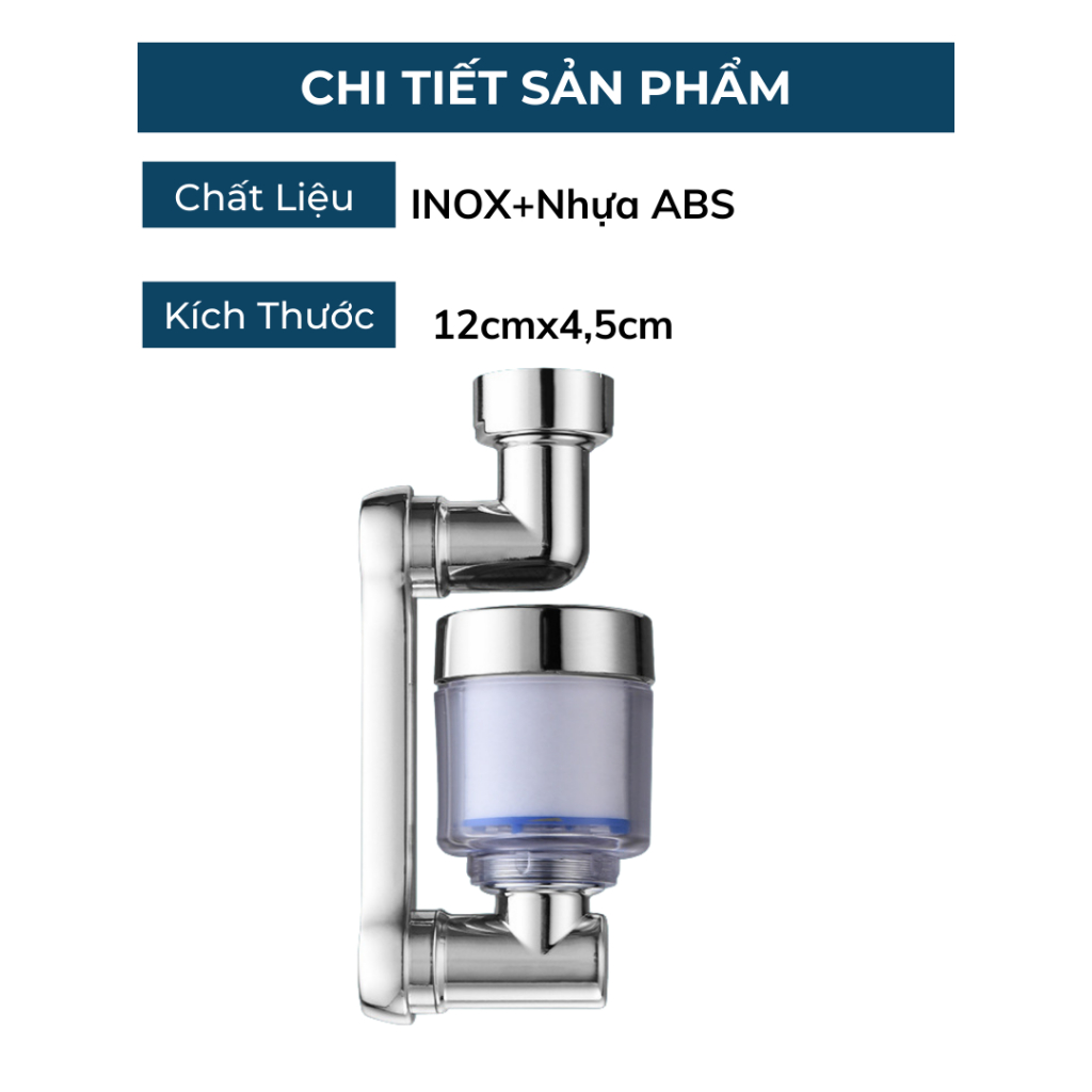 Bộ Lọc Nước, Đầu Vòi Lọc Nước Đa Năng Xoay 1080 Độ HT026 BEBEHOUSE | BigBuy360 - bigbuy360.vn