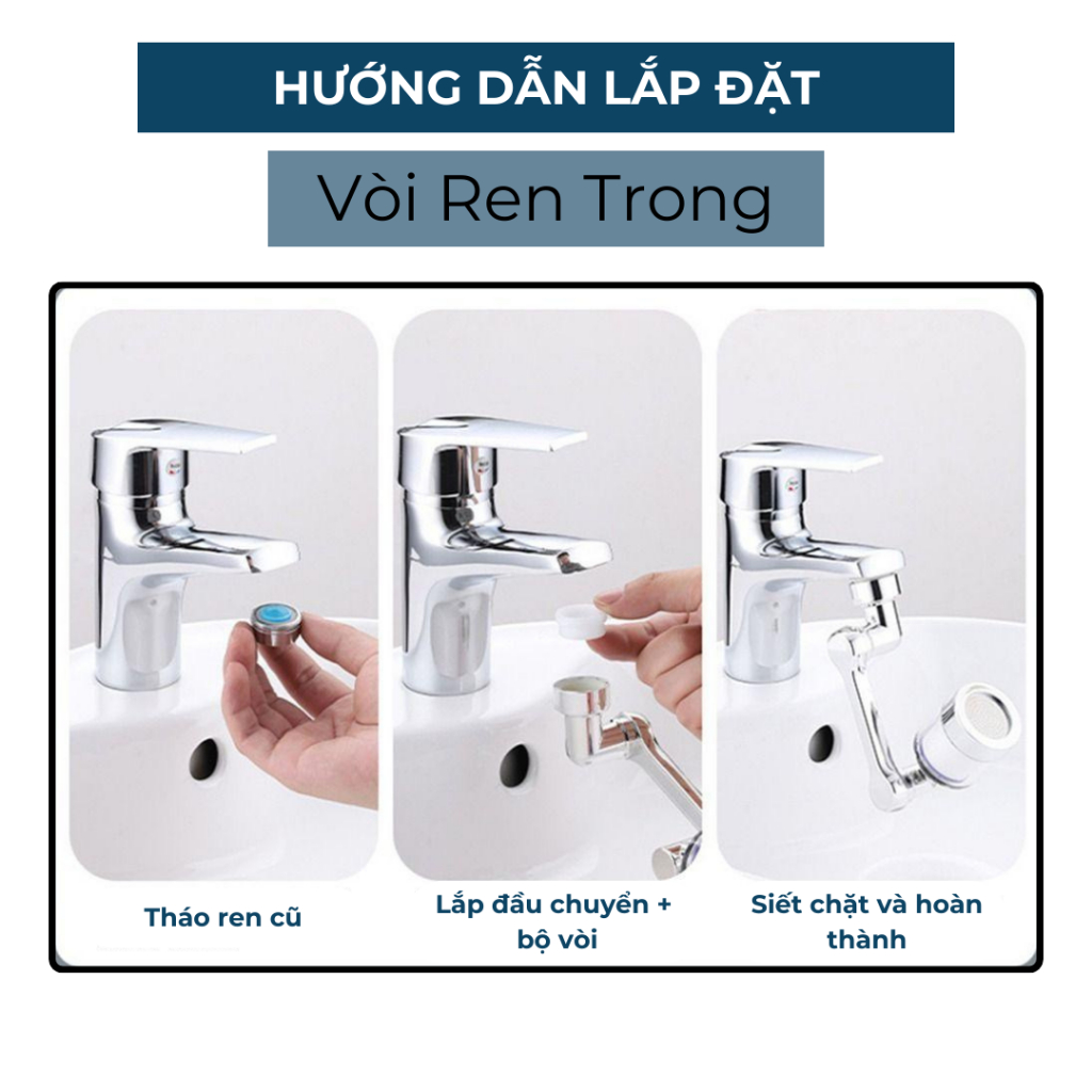 Bộ Lọc Nước, Đầu Vòi Lọc Nước Đa Năng Xoay 1080 Độ HT026 BEBEHOUSE | BigBuy360 - bigbuy360.vn
