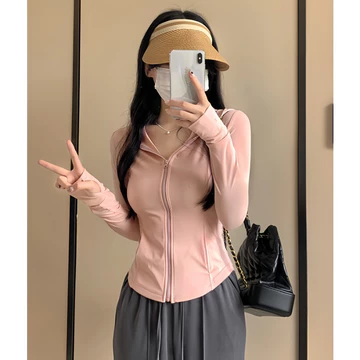 Áo Chống Nắng Nữ, Áo Nắng Nữ, Áo Khoác Chống Nắng Chống Tia Cực Tím UPF 50+ Chất Lụa Băng Ôm Body Co Giãn
