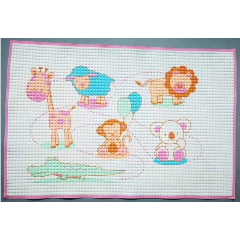 [Chống thấm] Chiếu điều hòa, cao su non cho bé kích cỡ 60cm x 90cm, mềm mại giúp bé mát lưng TN02