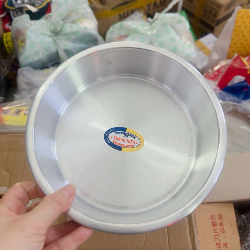 Khay - Xửng Tròn Nhôm đủ size- Thanh hiền khay từ 32 -56 cm