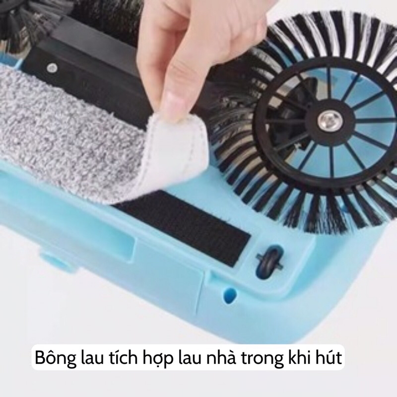 Chổi quét nhà thông minh, chổi hút bụi lau nhà, chổi quét bụi inox xoay 360 độ, dọn dẹp nhà cửa tiện lợi