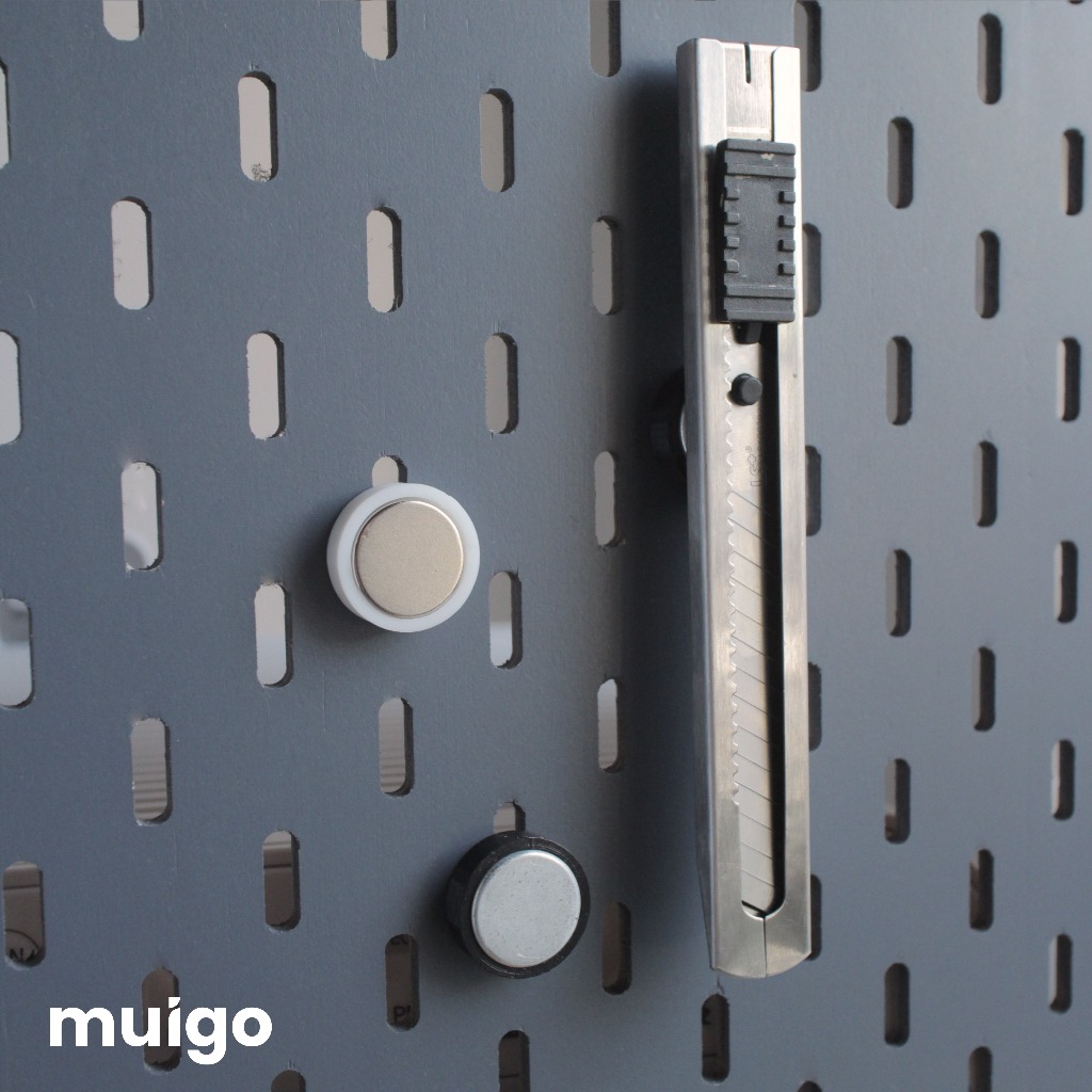 Móc nam châm siêu mạnh cho bảng Pegboard Lỗ Dọc | Phụ Kiện Pegboard Đa Năng