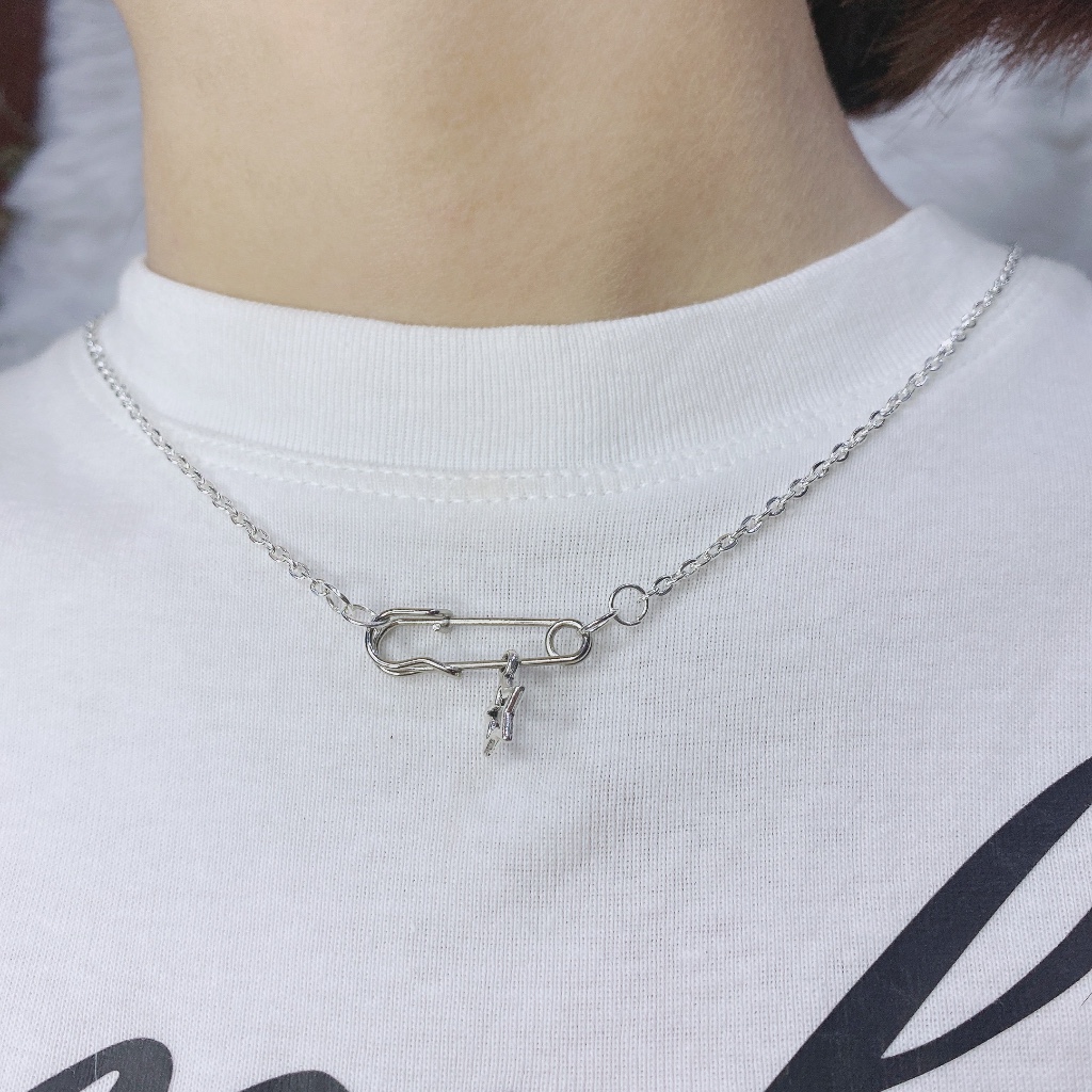 Combo Dây Chuyền Nữ Safety Pins Lonely Star Vì Sao ? vòng cổ safety pin ...