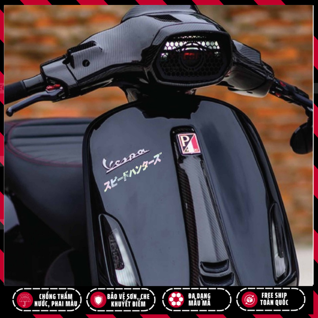 [2 Chiếc] Tem JDM Speedhunter chữ Nhật logo sticker dán xe, chống thấm nước chống phai