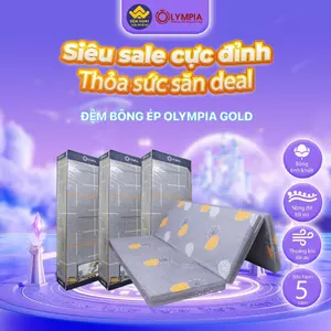 Đệm bông ép Olympia Gold (lõi bông tinh khiết, bảo hành 5 năm) (Sản phẩm bán chạy 2025,2026)