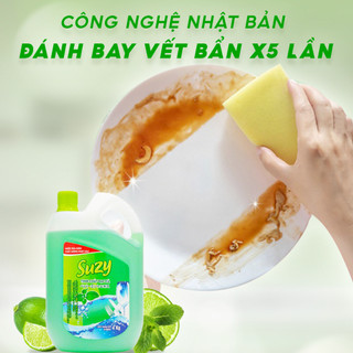 Nước rửa chén bát SUZY 4Kg -thành phần HỮU CƠ, chất lượng NHẬT BẢN.