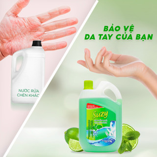 Nước rửa chén bát SUZY 4Kg -thành phần HỮU CƠ, chất lượng NHẬT BẢN.