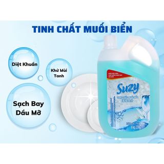 Nước rửa chén bát SUZY 4Kg -thành phần HỮU CƠ, chất lượng NHẬT BẢN.