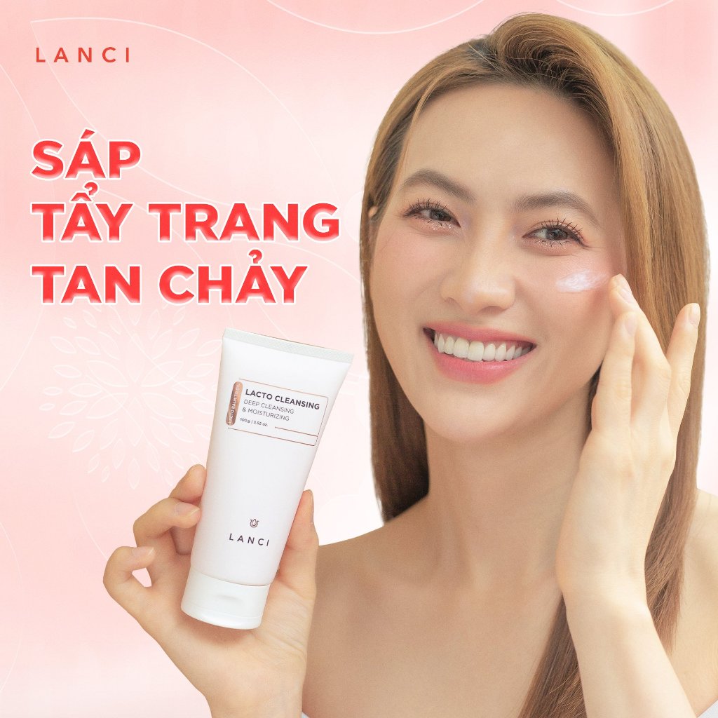 Ảnh Sáp tẩy trang LANCI làm sạch sâu giảm mụn đầu đen, da mịn mướt không khô căng 100g 2