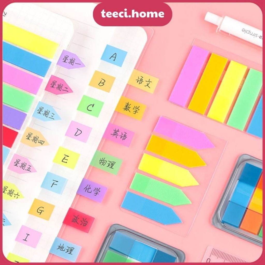 Set Giấy Dán Ghi Chú Đánh Dấu Trang Sticky Giấy Note Giấy Phân Trang ...