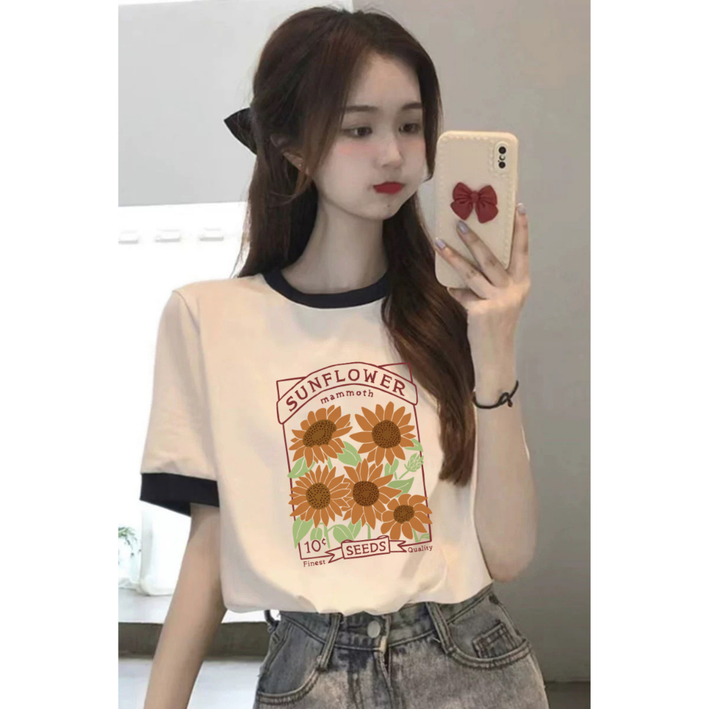 Áo thun ngắn tay Nữ in hình dể thương JULY, Áo phông Nữ ngắn tay in hình mùa hè mát mẻ