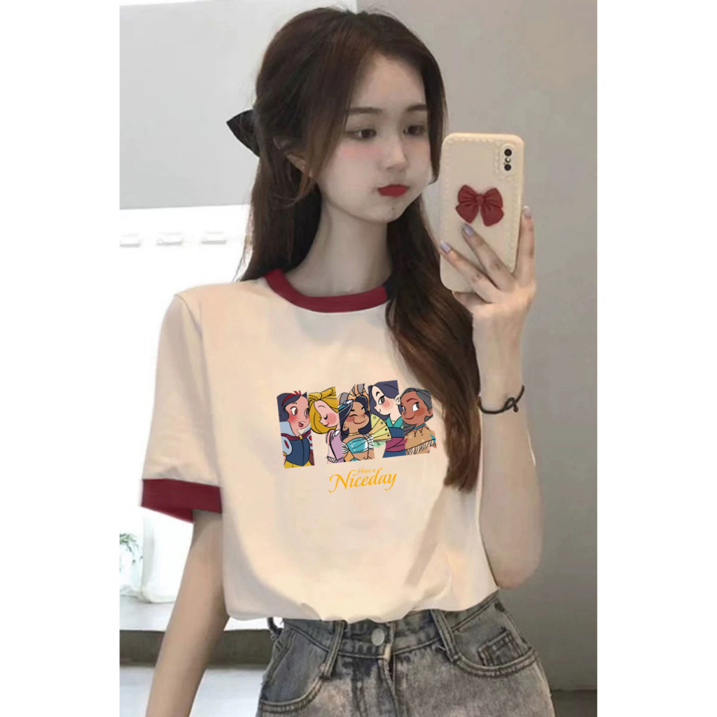 Áo thun ngắn tay Nữ in hình dể thương JULY, Áo phông Nữ ngắn tay in hình mùa hè mát mẻ
